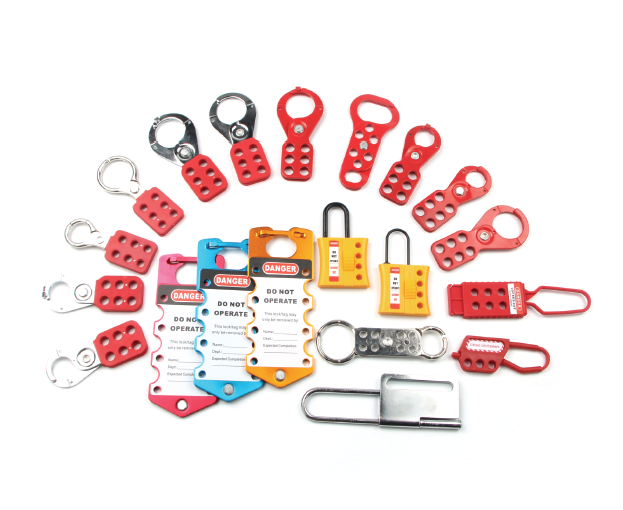 Lockout tagout, LOTO, lucchetti e ganasce di sicurezza