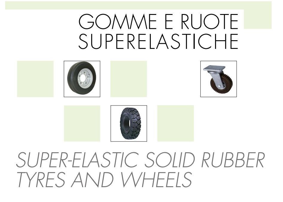 Coberlocks ruote in gomma per muletti e motozappatrici