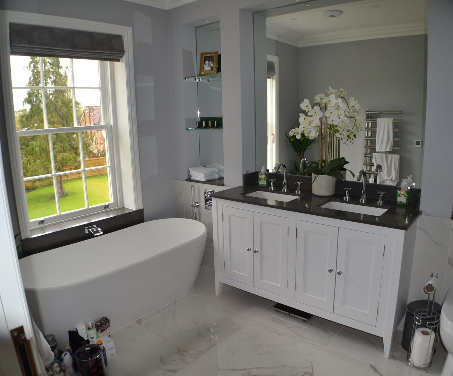 contemporary bathroom cabinet
granite top 
drawers
bathroom
