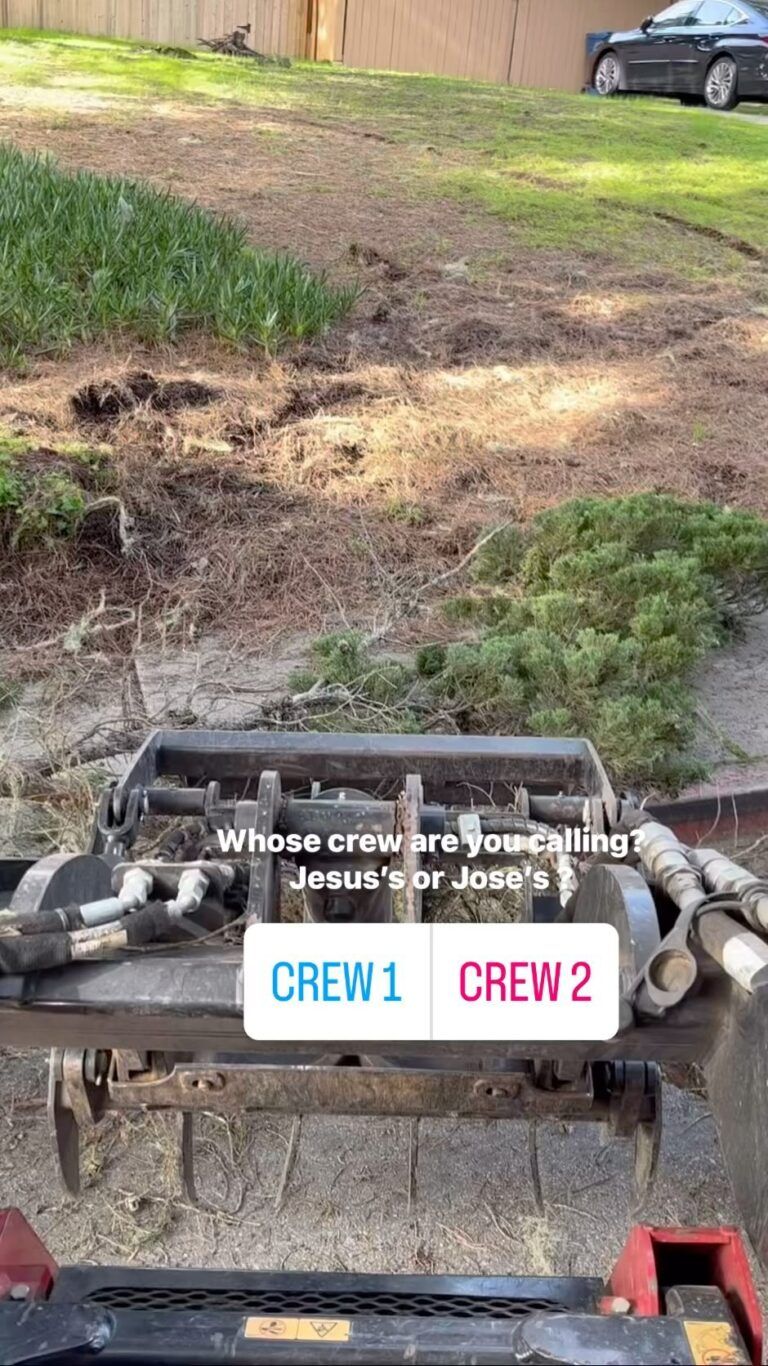 Skid steer with text