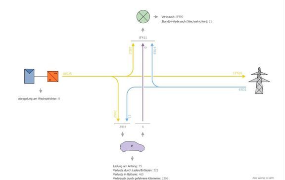Energiefluss Diagramm