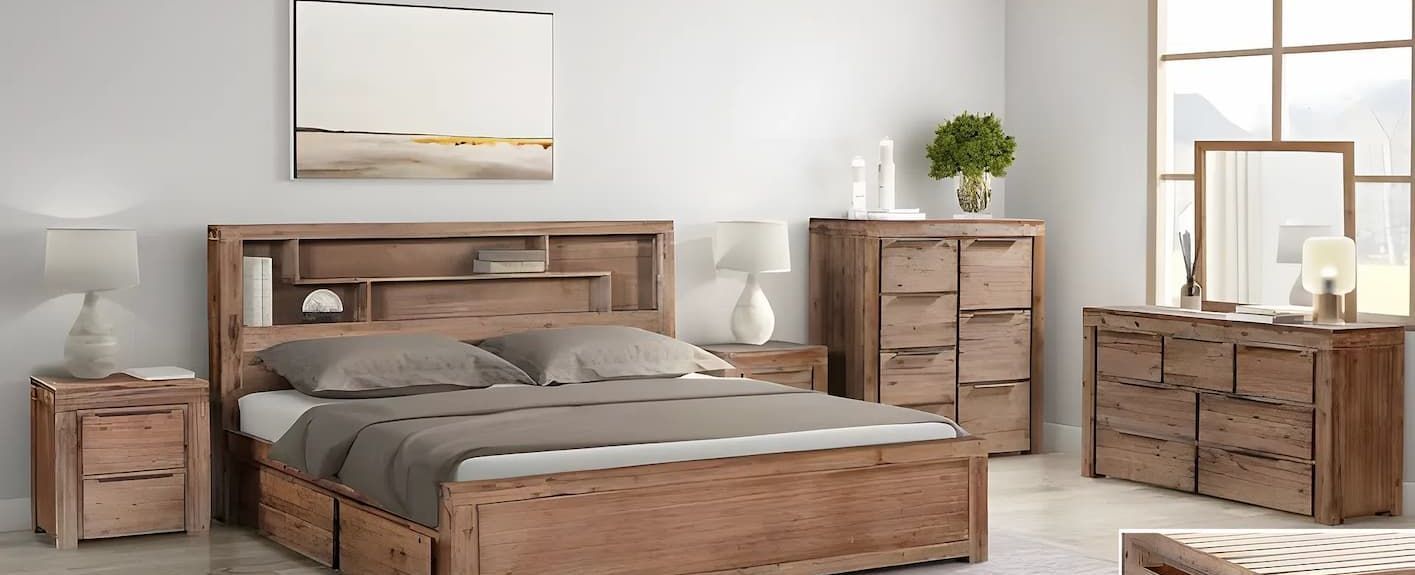 A Bedroom Set With  Dresser and Mirror Option — Bryants Beds and Mattresses In Lismore, NSW