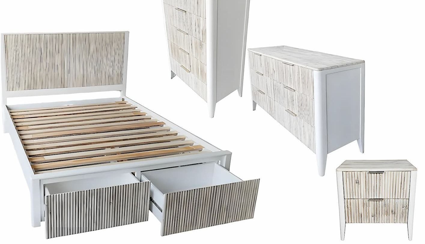 A King Queen Bed With a Dresser and a Nightstand — Bryants Beds and Mattresses In Lismore, NSW