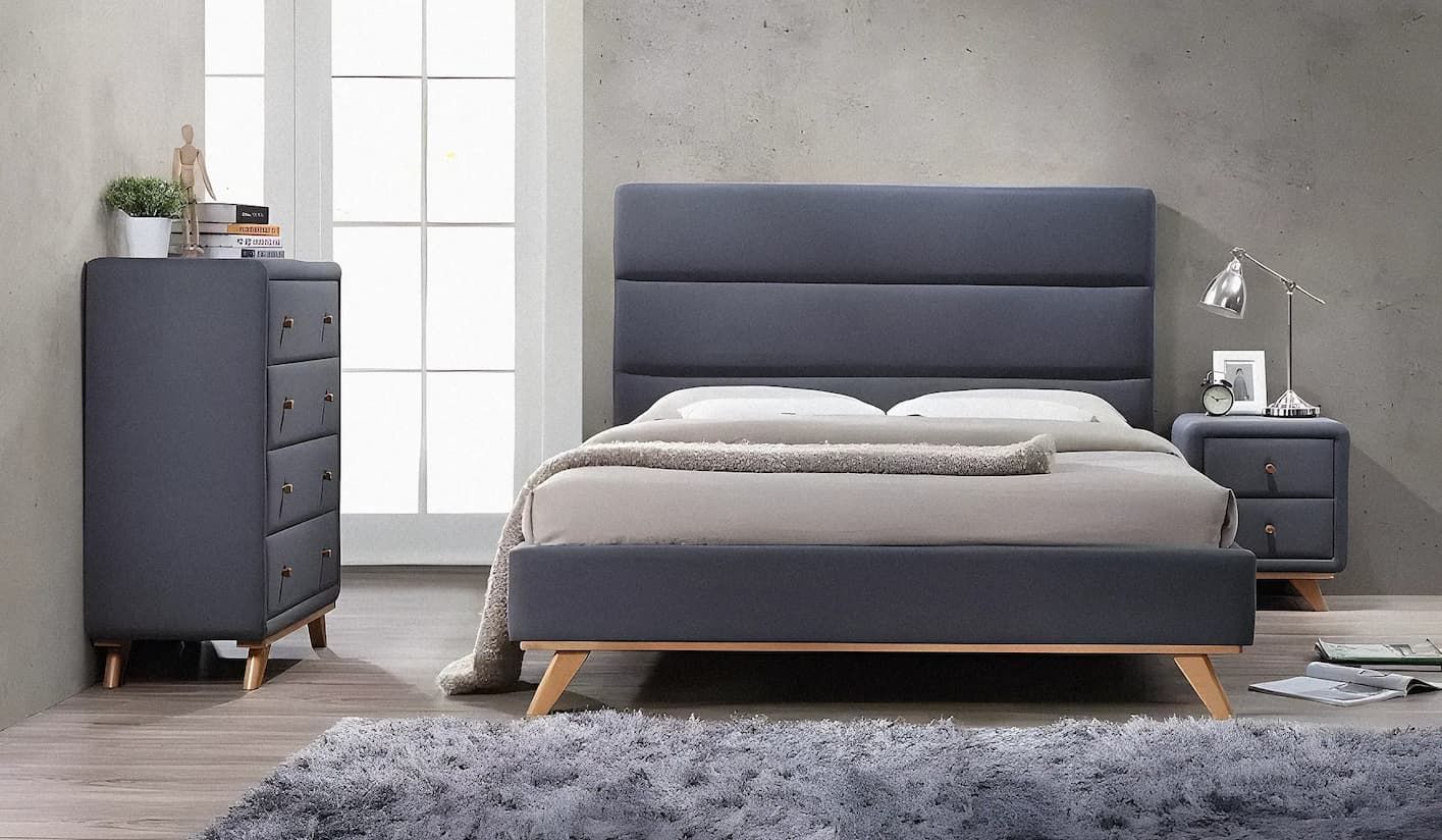 A Bedroom Set With a Bed Dresser and Mirror — Bryants Beds and Mattresses In Lismore, NSW