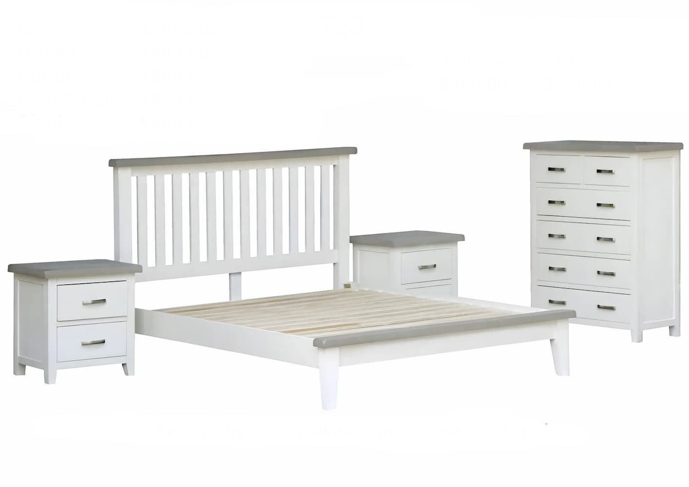 A Bed With a Grey Wash Trim Across the Top — Bryants Beds and Mattresses In Lismore, NSW
