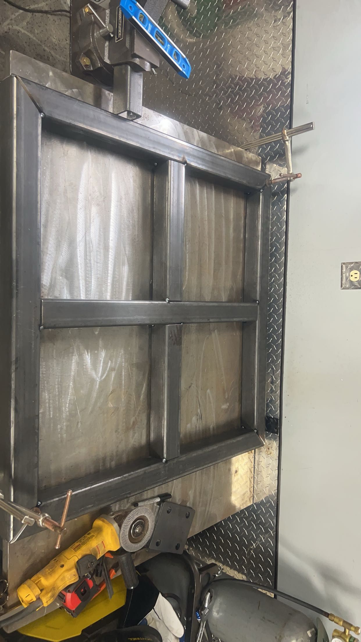 welded tacked base