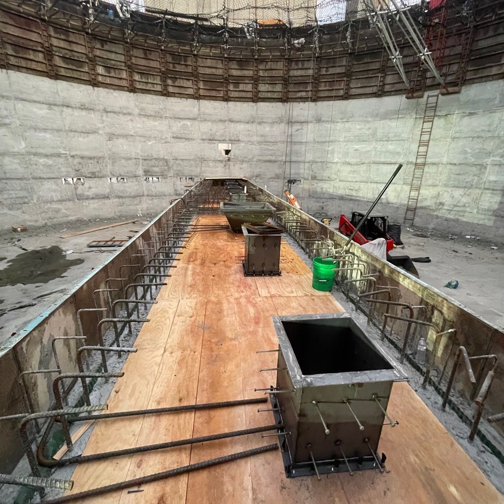 grain bin floor and tunnel