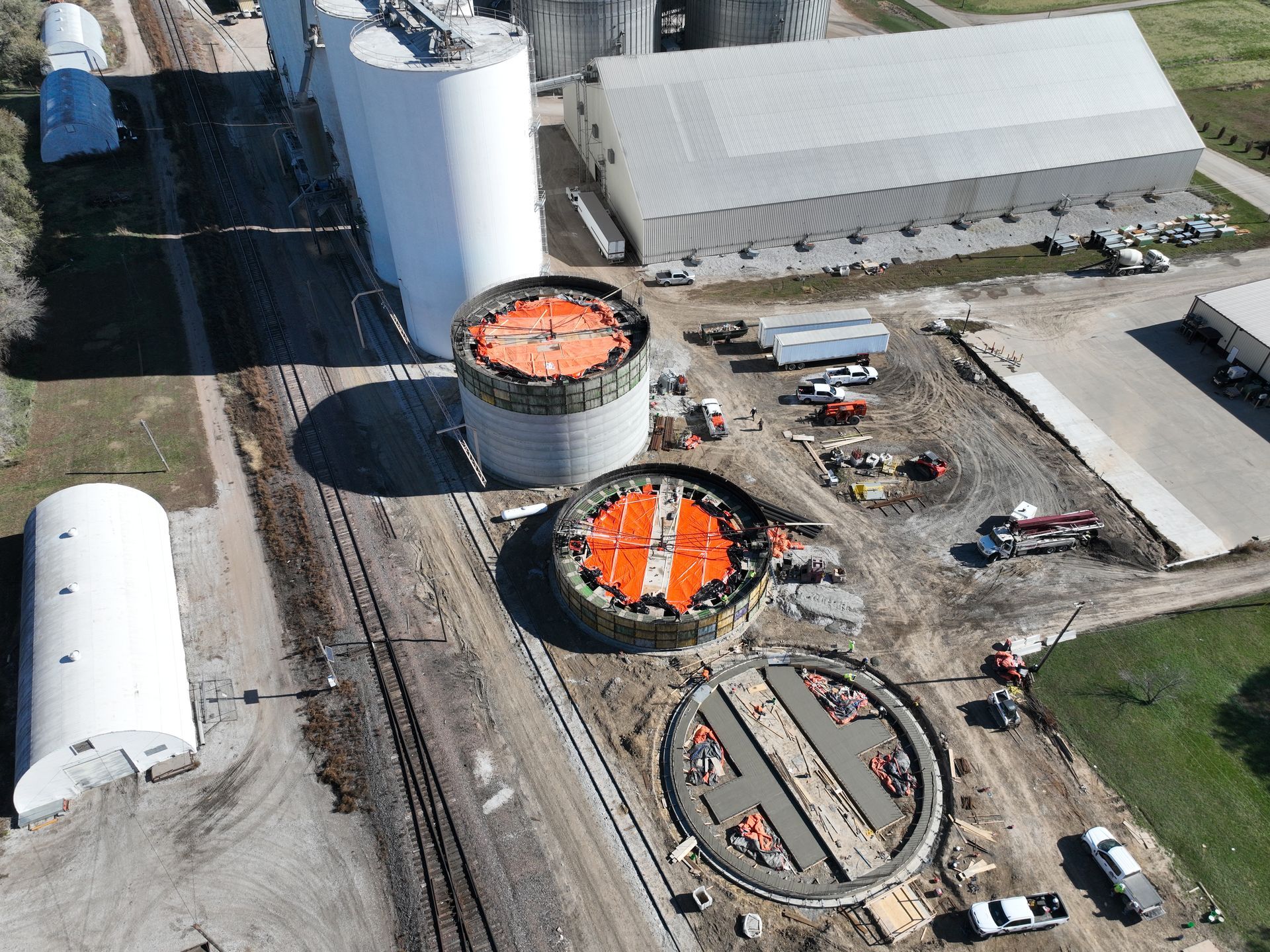 Mead Frontier Bin Foundation McPherson Concrete Storage System CL Construction Nebraska