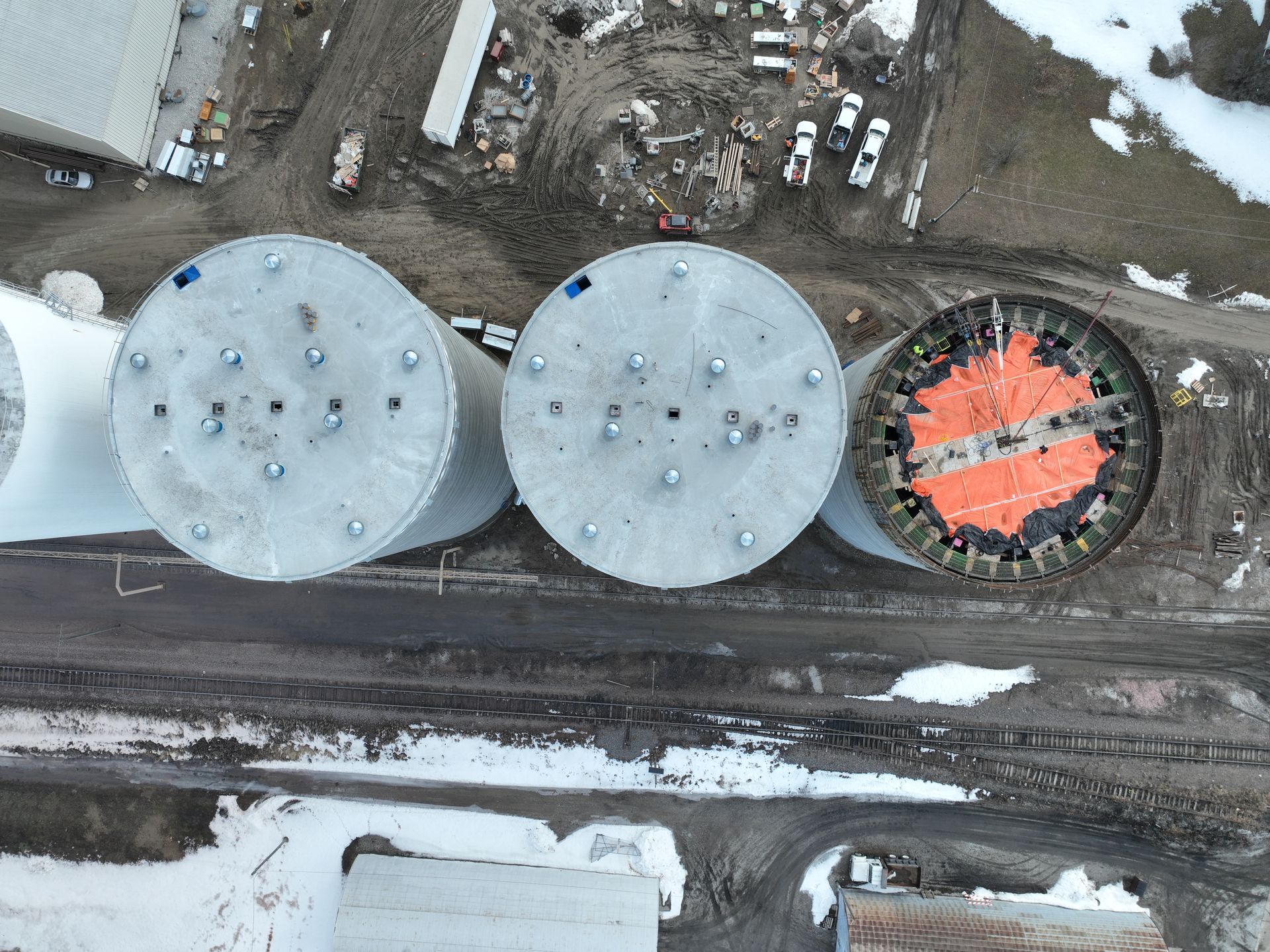 Mead Frontier Bin Foundation McPherson Concrete Storage System CL Construction Nebraska