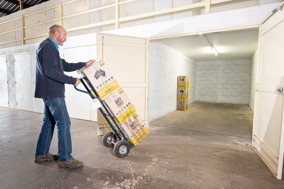 Interior lit sheds provide safe conditions when packing your goods into a storage unit.