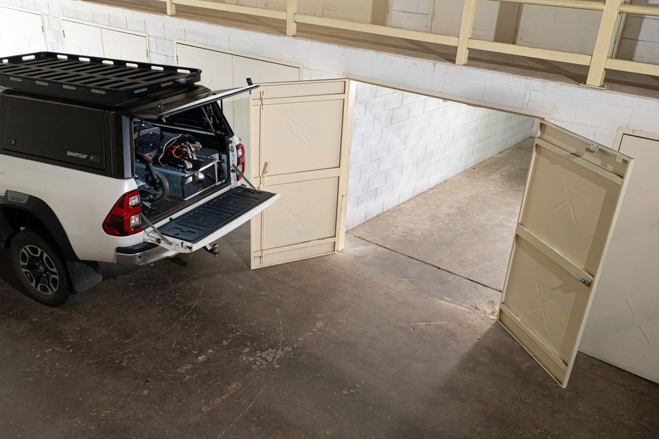 Wide aisles allow to to unload your vehicle at your unit door.
