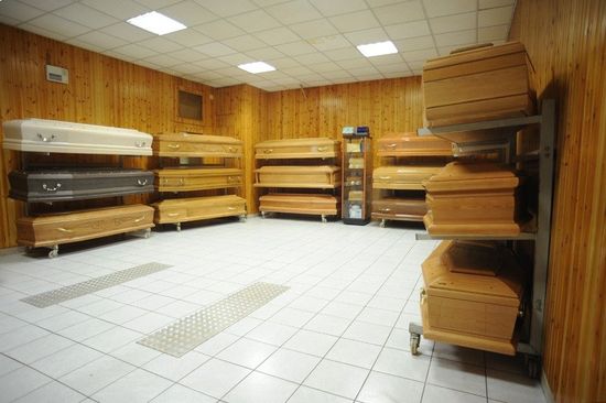 wide range of coffins
