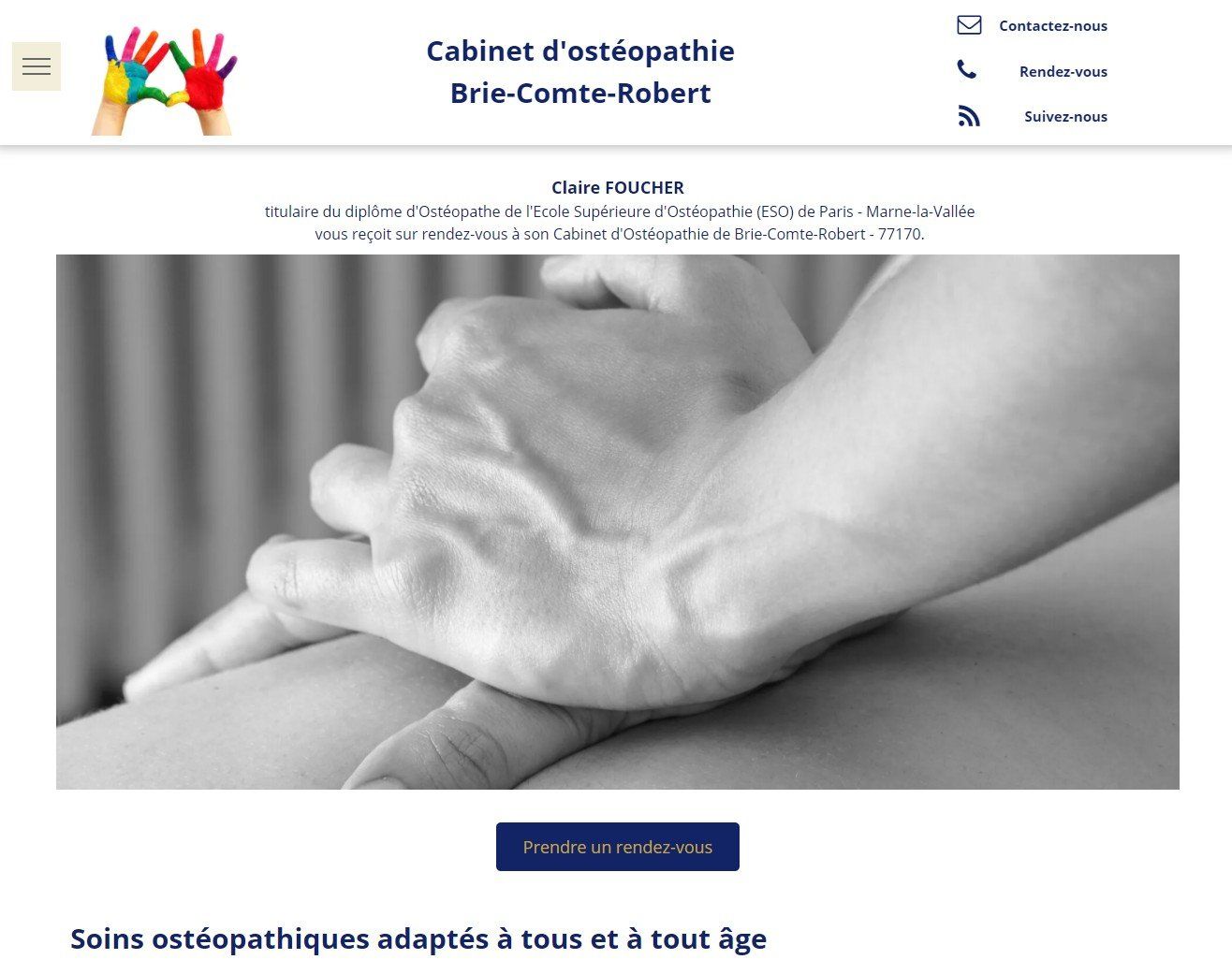 CLAIRE FOUCHER OSTEOPATHE A BRIE-COMTE-ROBERT