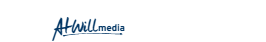 Attwill Media logo in blue and black on a white background