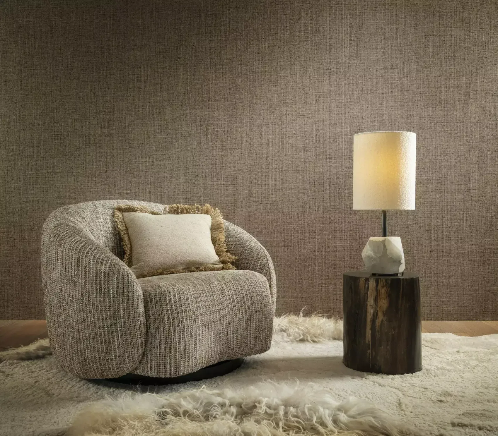 A Man Is Using A Stapler On A Piece Of Wood — Gaeta's Upholstery Blinds & Awnings in Casino, NSW