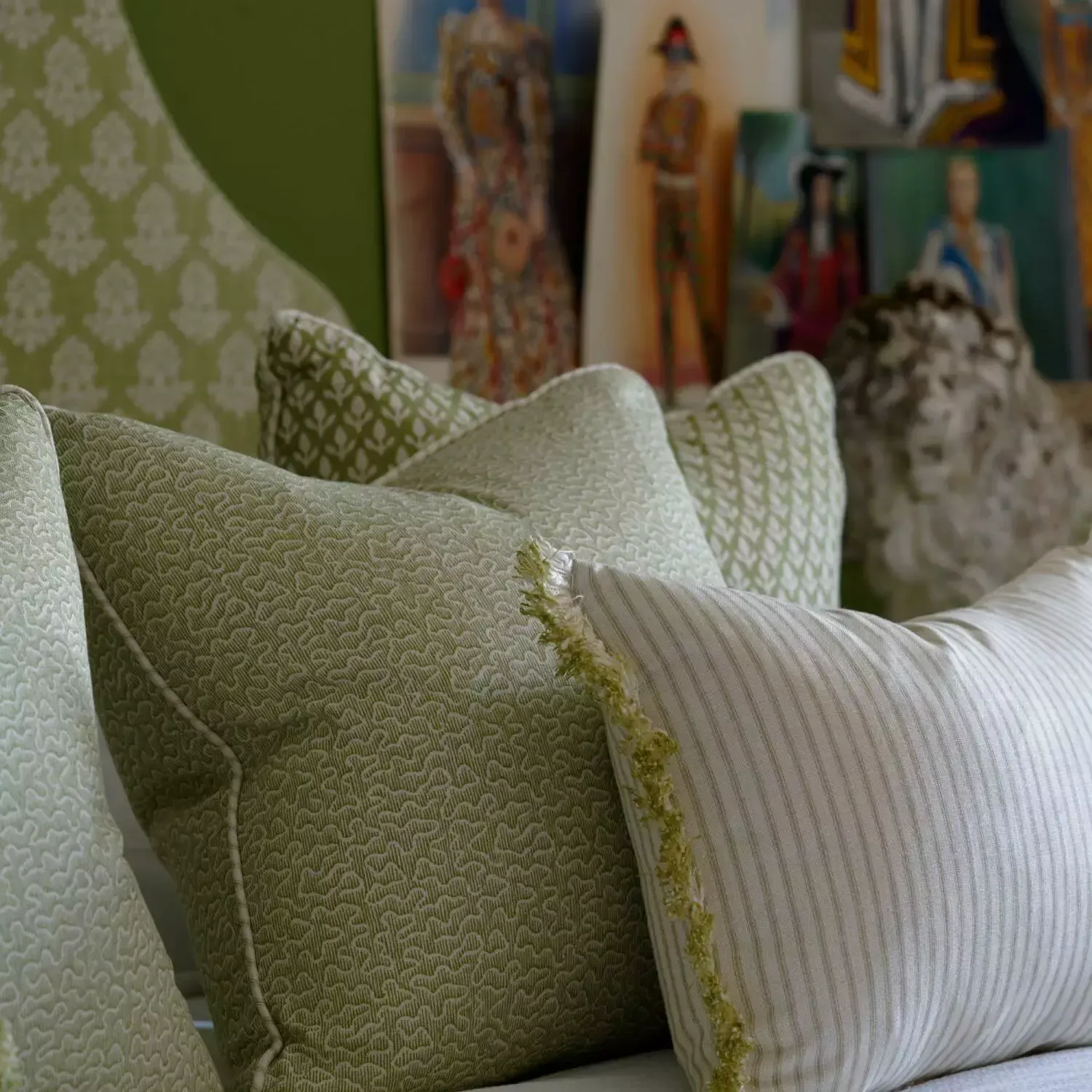 A Living Room With A Couch, Chairs, And A Coffee Table — Gaeta's Upholstery Blinds & Awnings in Casino, NSW