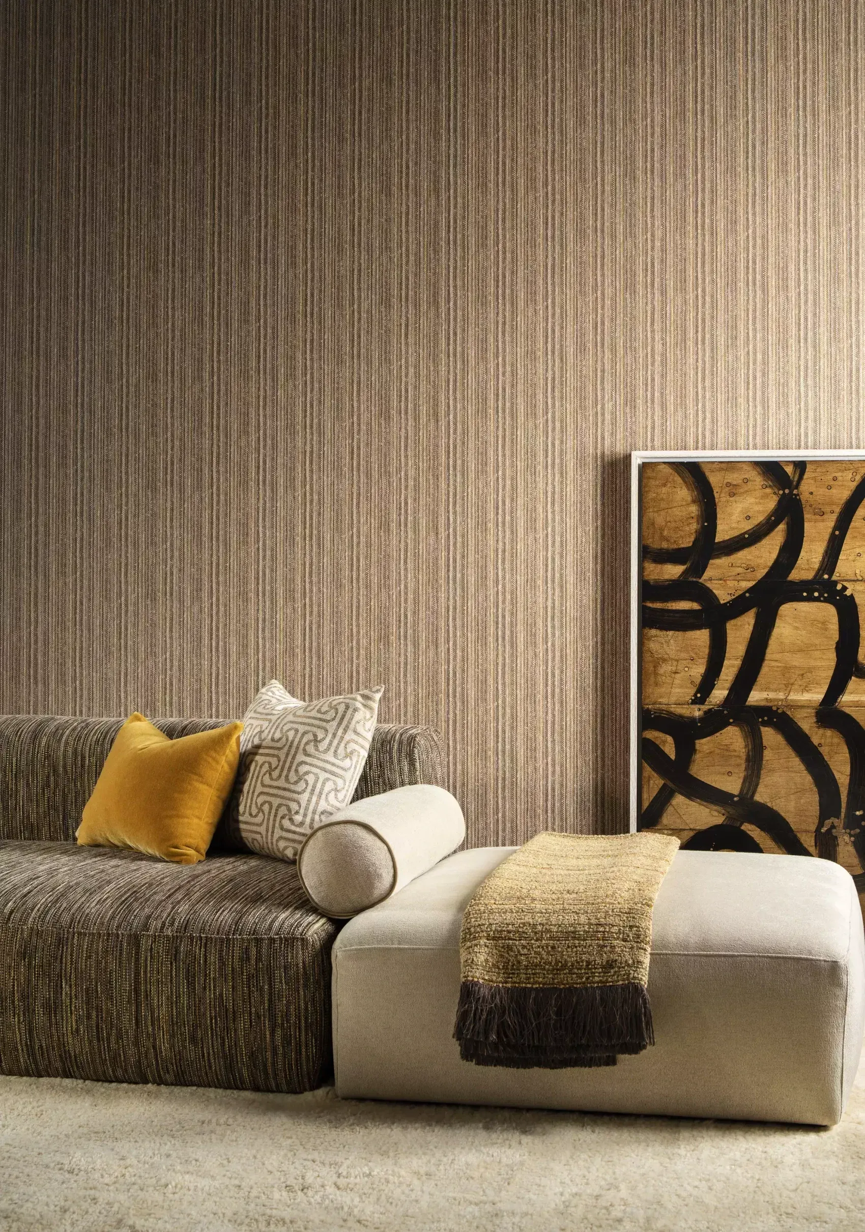 Blinds Hanging From A Window With A Dog On The Floor In Front Of Them — Gaeta's Upholstery Blinds & Awnings in Grafton, NSW
