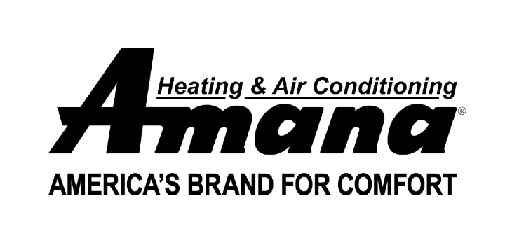 Amana Heating & Air Conditioning logo with slogan “America’s Brand for Comfort”