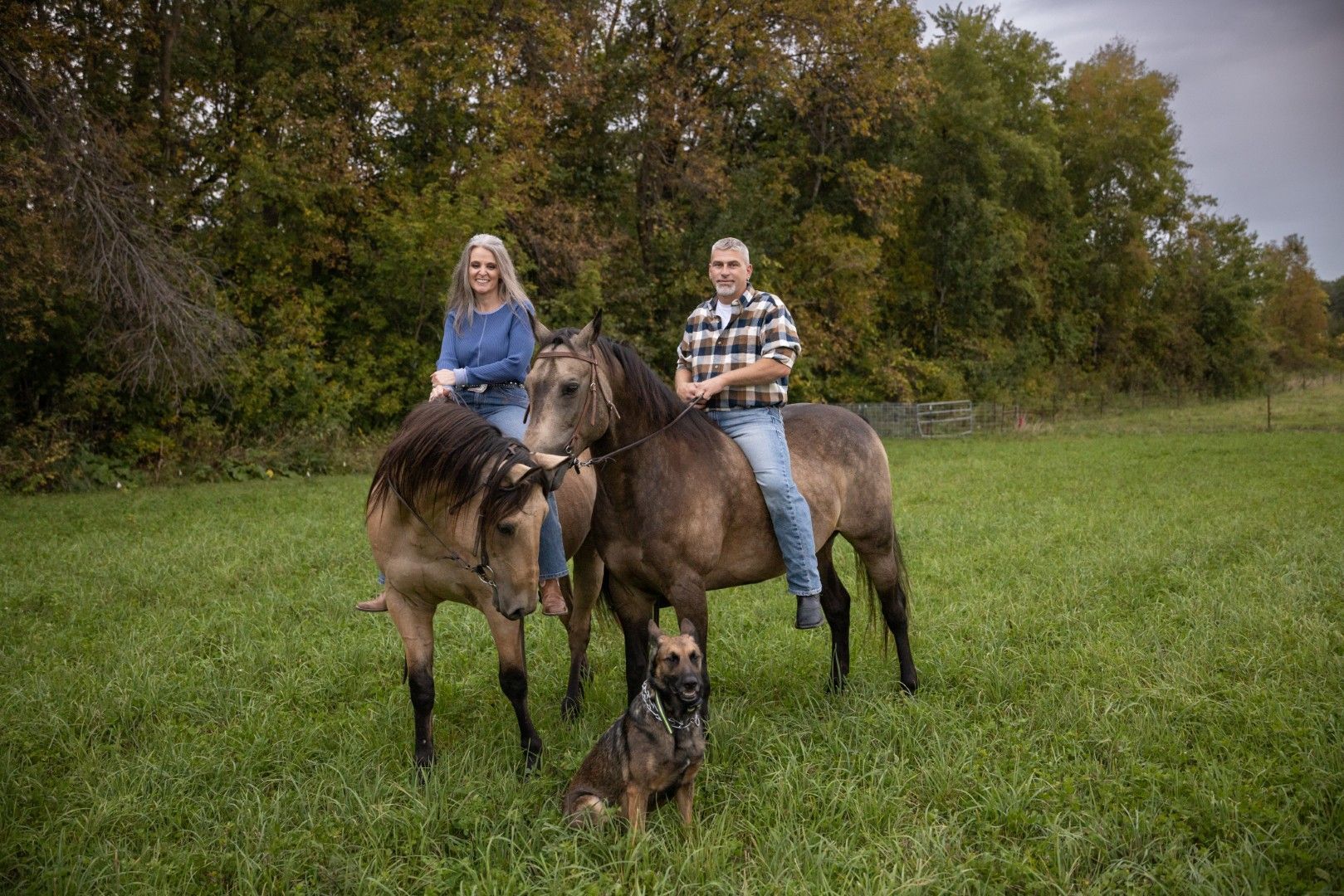 Couple Riding Horses