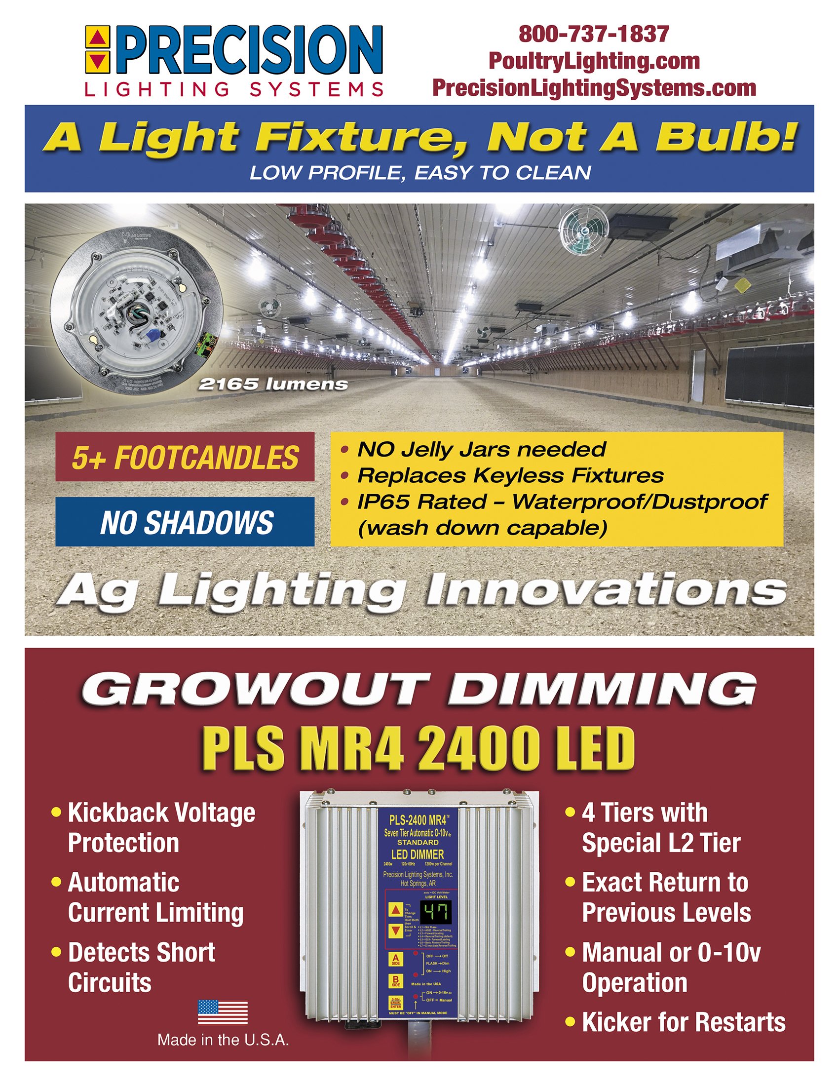 Poultry LED Lighting Precision Lighting Systems, Inc.