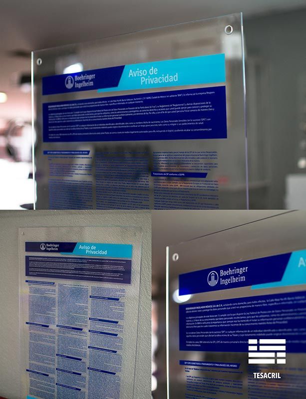 TESACRIL TRABAJOS ESPECIALES EN ACRÍLICO