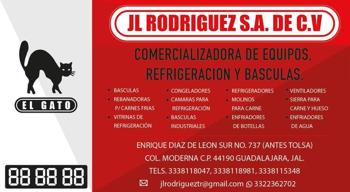 JL Rodríguez SA de CV -Comercializadora de equipos de refrigeración y básculas JL Rodríguez SA de CV -Comercializadora de equipos de refrigeración y básculas