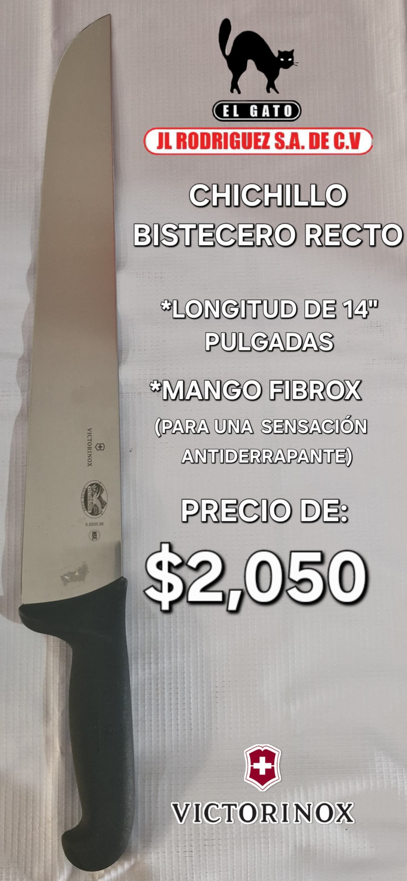 CUCHILLO VICTORINOX BISTECERI RECTO