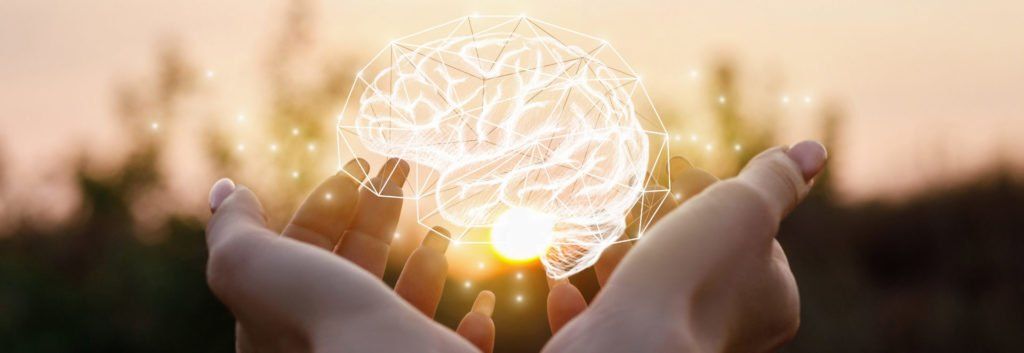 A person is holding a brain in their hands. Healing from trauma and Religious trauma counseling in Texas.