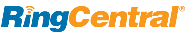 RingCentral logo in blue and orange.