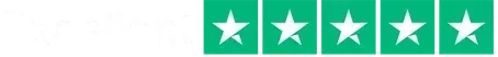 Five green boxes with white stars, indicating a five-star rating.