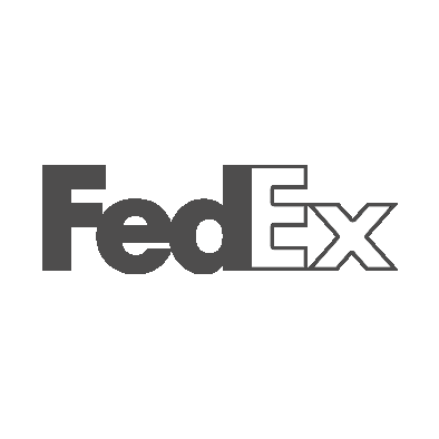 FedEx logo Gray