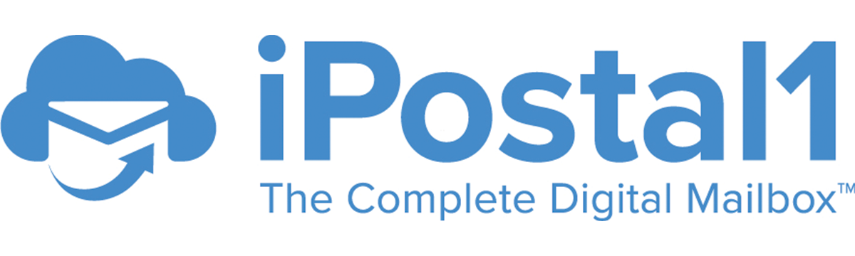 iPostal1 logo in a poster