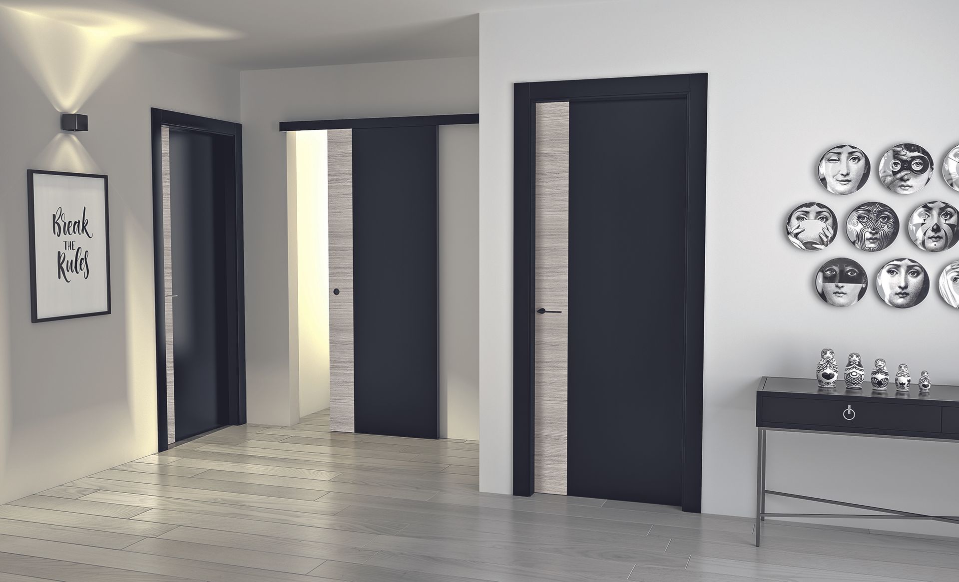 Porte interne in legno a Roma Eur