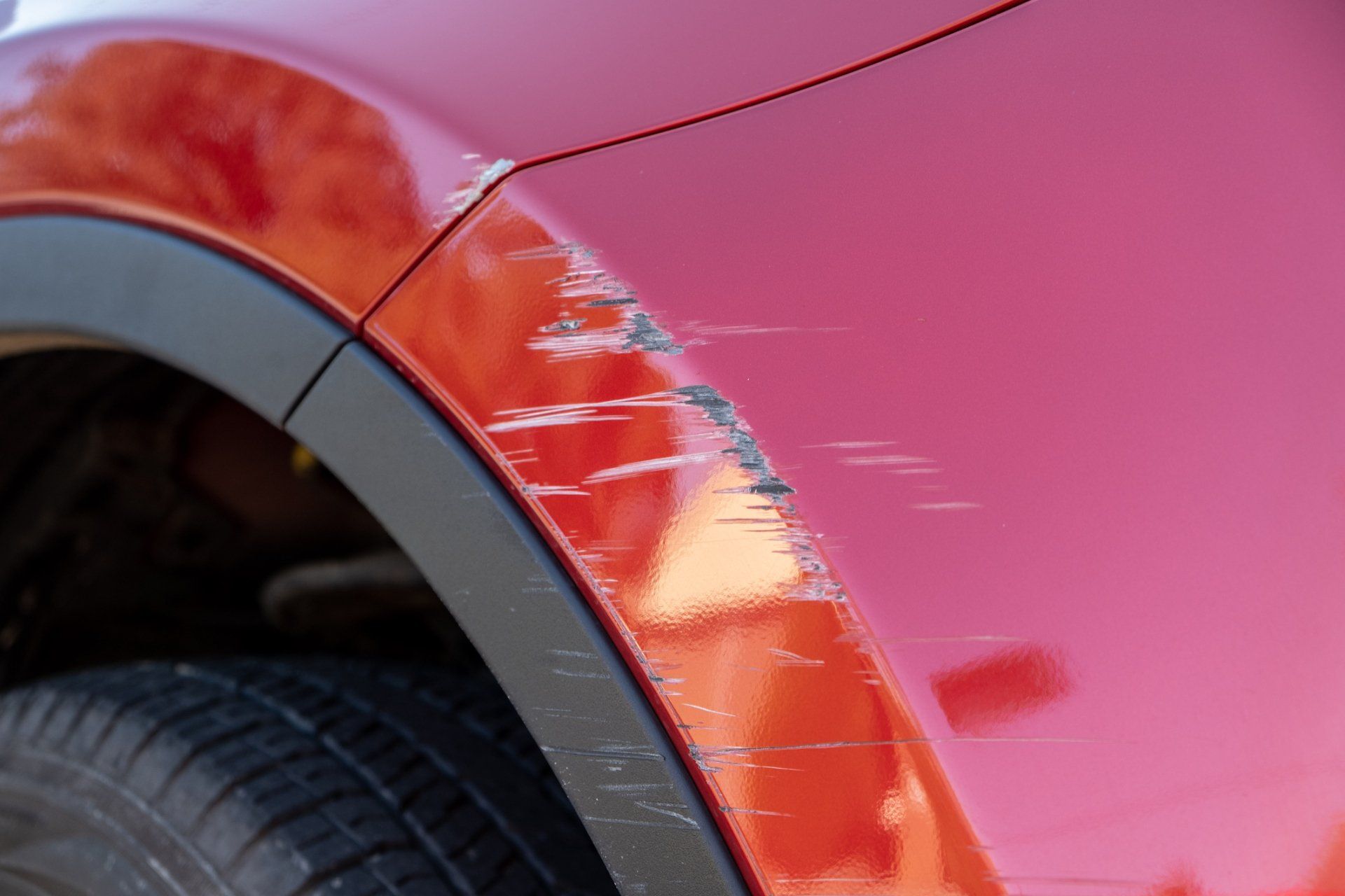 Closeup Of Deep Scratches - Sidney, NE - Pittam Body Shop Inc.