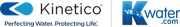 Logo of "K Water" with a blue "K" featuring water droplets. The word "water" is in blue script.