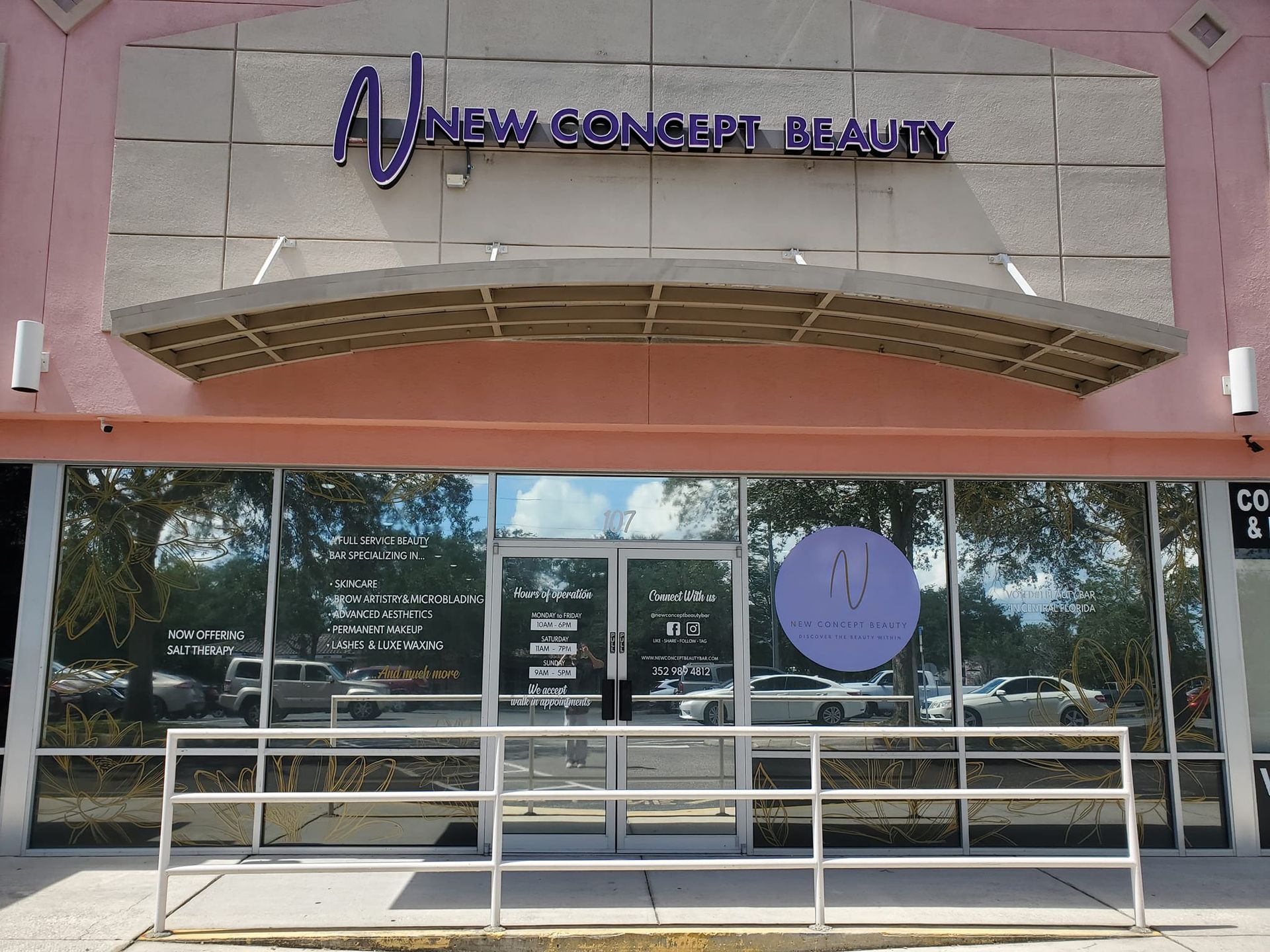 Commercial window tinting at new concept beauty