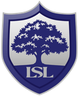 Dark blue shield with a tree silhouette and the letters LSL in the center.