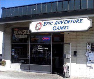 The storefront of epic adventure games.