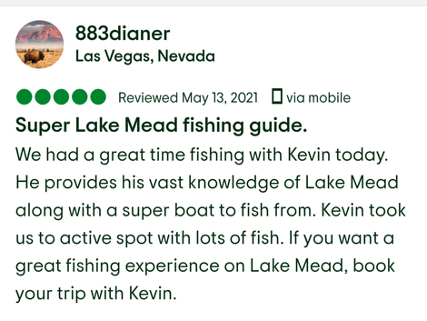 Lake Mead Fishing Charter Tours