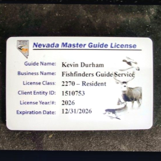Licensed Las Vegas Nevada Master Fishing Guide and United States Coast Guard Captain