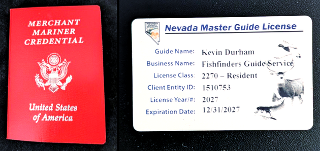 Licensed Las Vegas Nevada Master Fishing Guide & USCG Captain