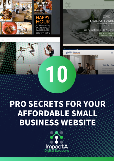 Pro secrets for your affordable small business website