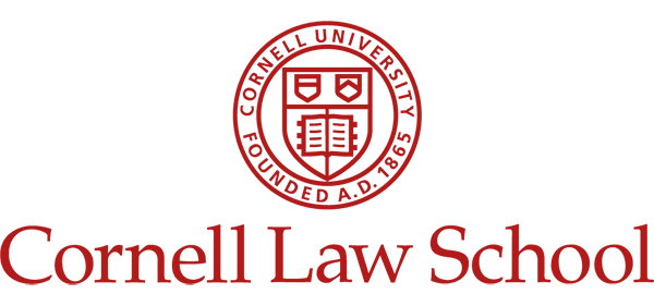 Cornell Law School logo with a circular emblem above the words 