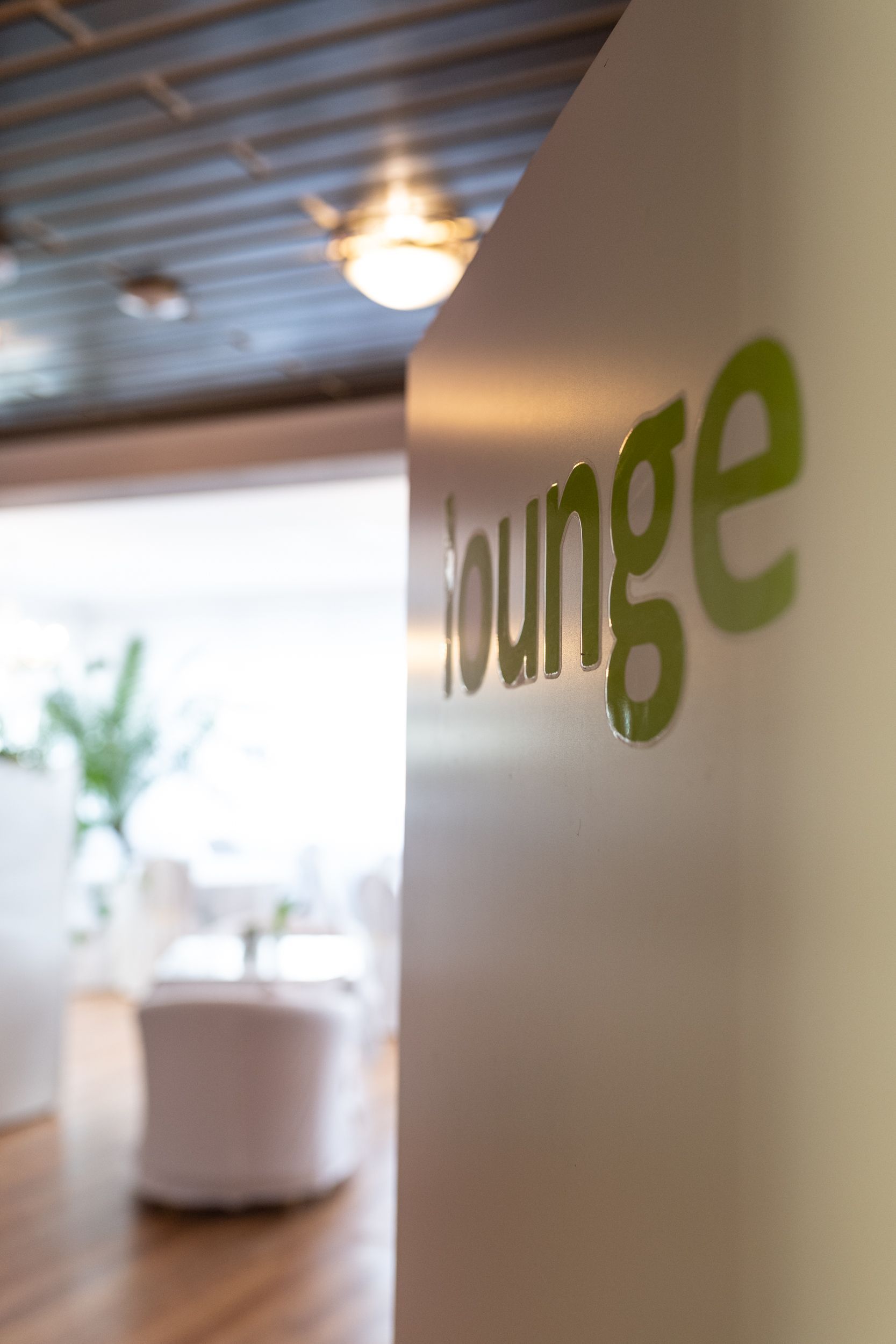 Eingang zu der Lounge. 