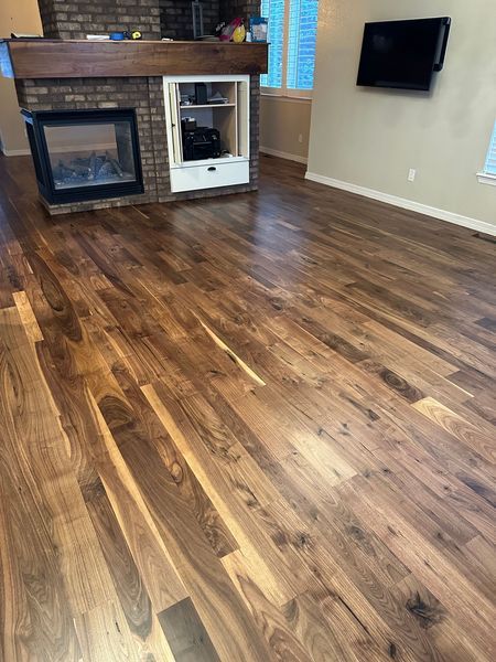Ceric Hardwood Floors — refinished hardwood floor, gleaming satin finish