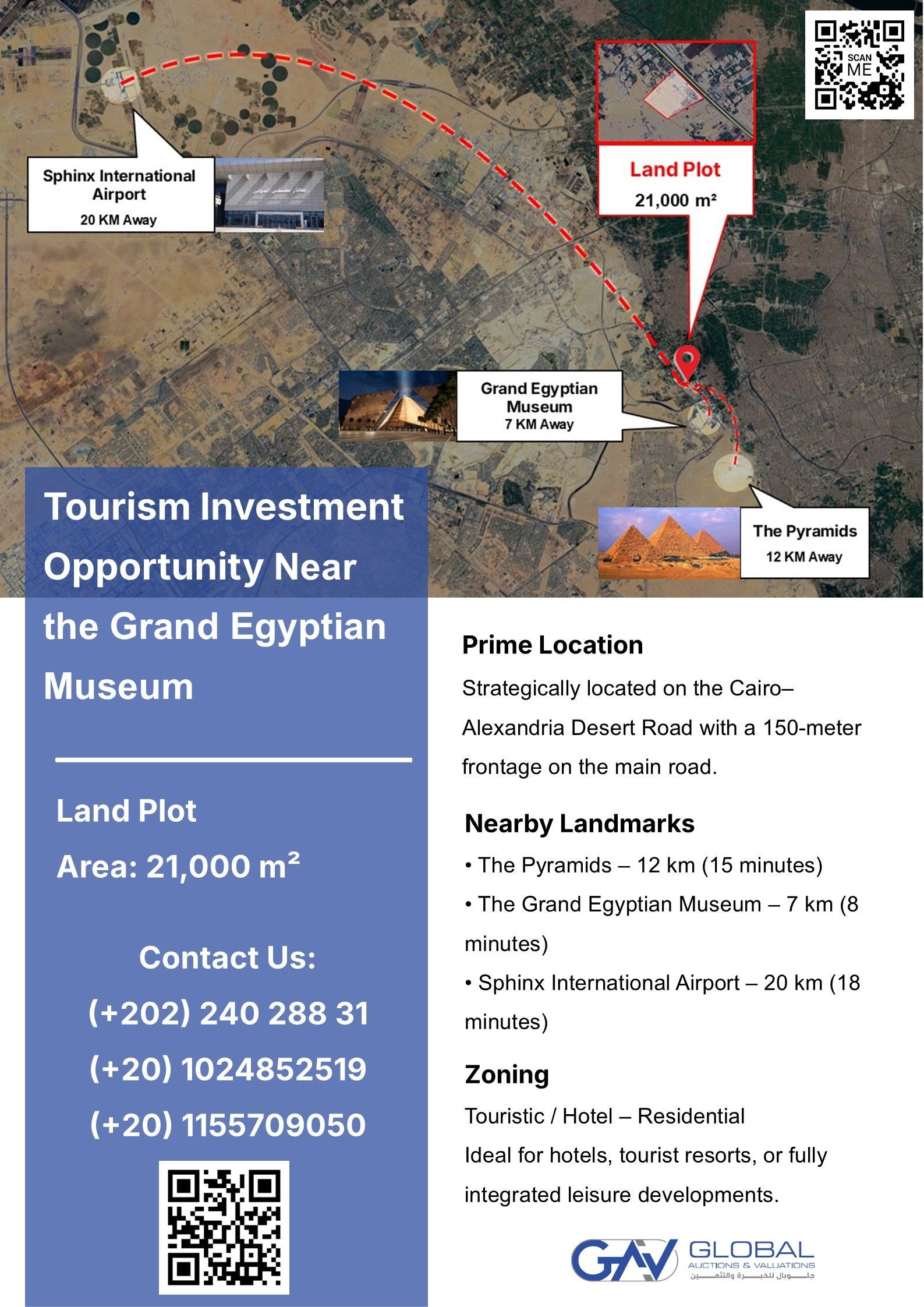 Rare Opportunity for Tourism Investment near the Grand Egyptian Museum