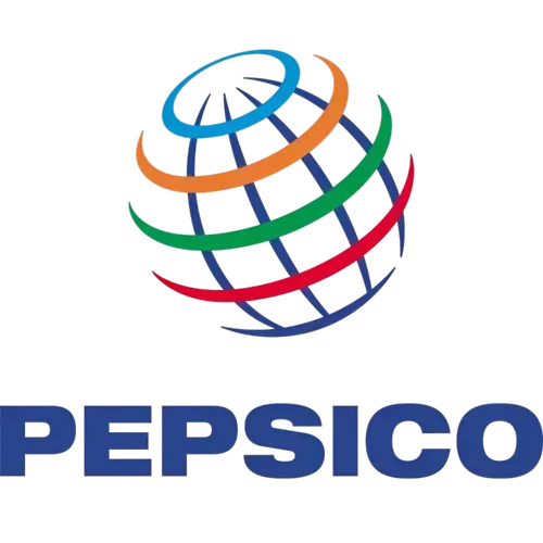 A logo for pepsico with a globe in the center