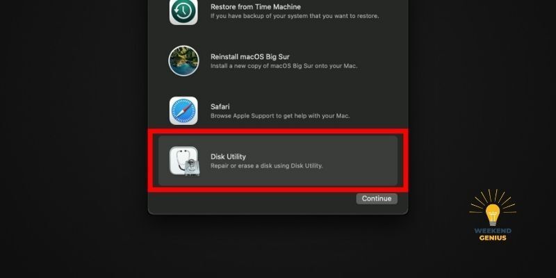 Disk utility Disk utility