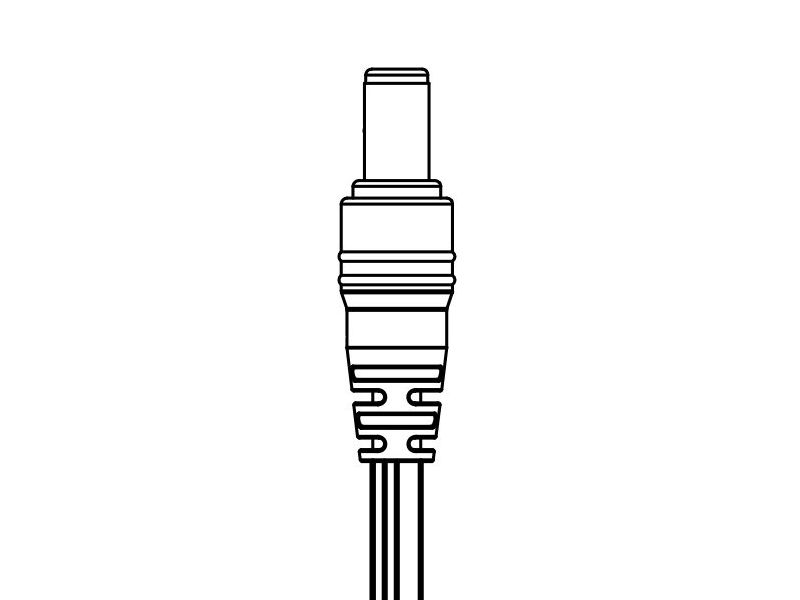 Straight DC Barrel Plug