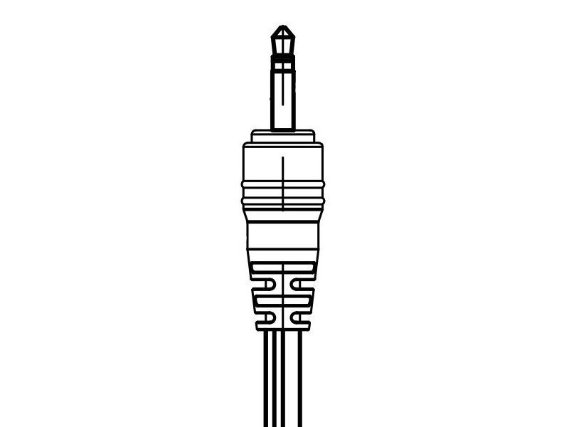 Straight DC Stereo jack